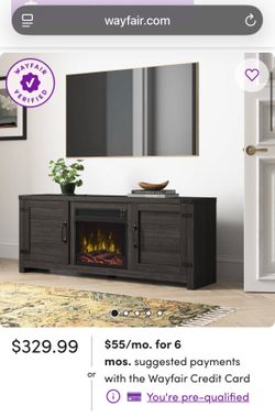 65in TV Stand w/ Fireplace - $100 OBO