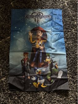 Kingdom Hearts III Toy Story Fabric poster
