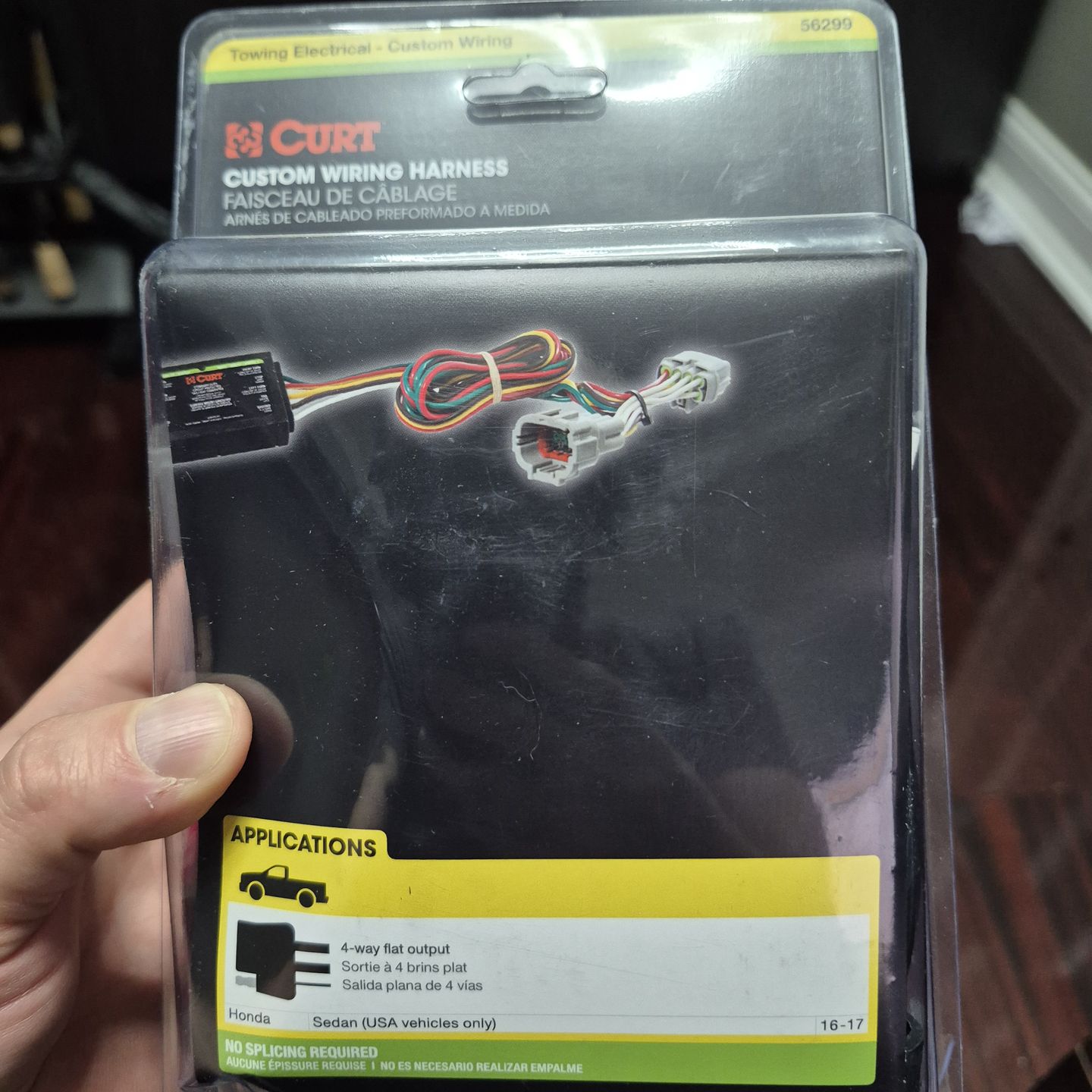 Honda Accord Wiring Harness Trailer Hitch Trailer Lights CURT 56299