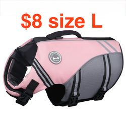 Sports Style Ripstop Dog Life Jacket Safety Vest with Superior Buoyancy & Rescue Handle