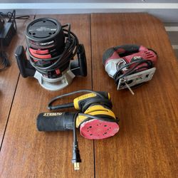Power tool kit. 3 item. Dewalt, craftsman.