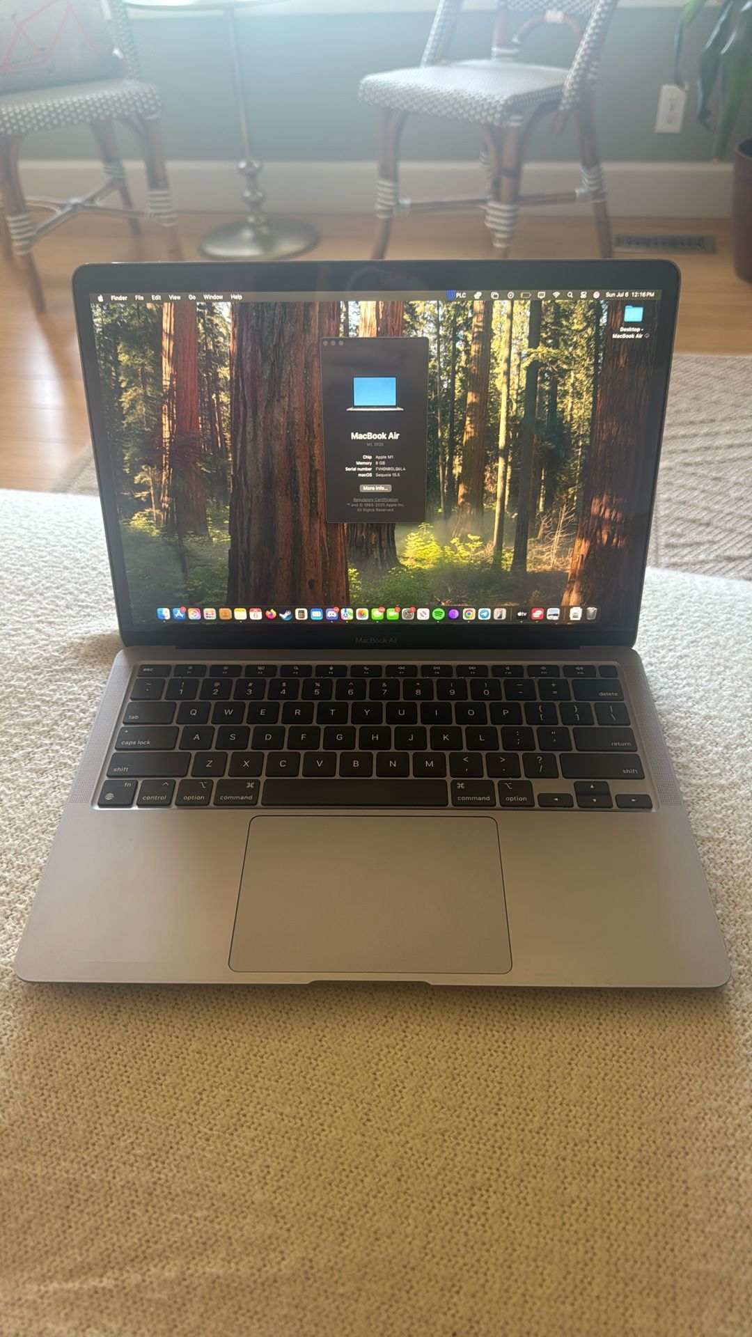 MacBook Air, 2020 With M1 Processor