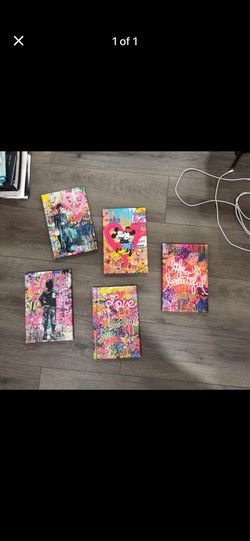 Banksy 12x8 Canvases