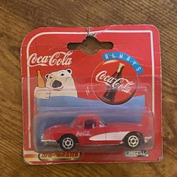 Majorette 1997 Coca-Cola 200 Series 1958 Chevrolet Corvette diecast car