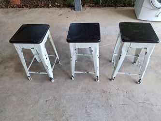 Metal bar stools