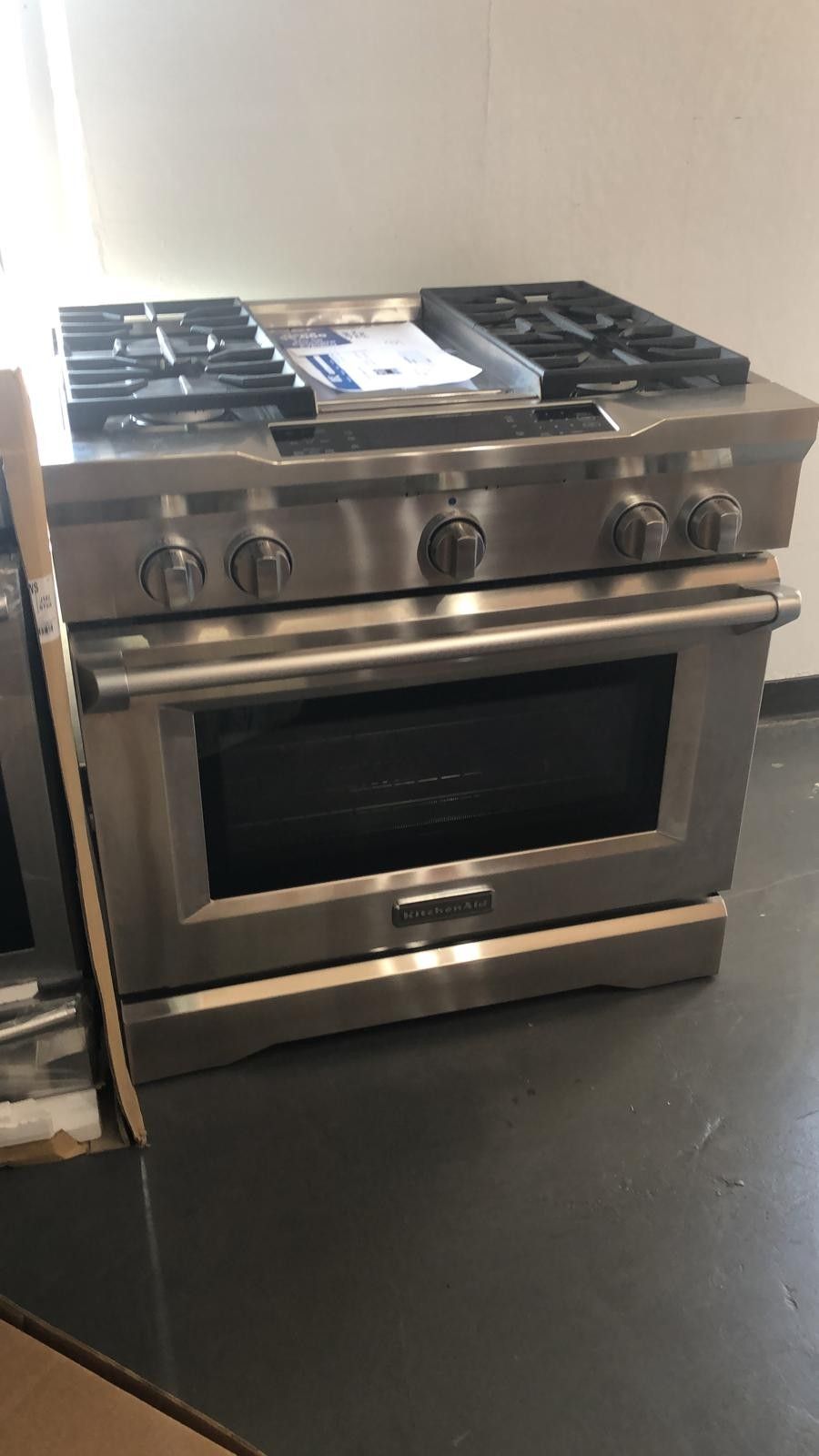 New Kitchen Aid 36" Gas Range with Built-in Cooktop