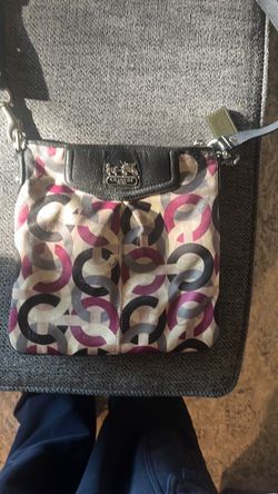 Coach Signature Print Crossbody Bag