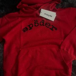 Sp5der Hoodie (Red Rhinestone)