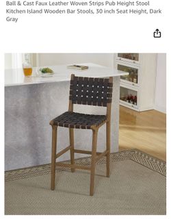 Ball & Cast Faux Leather Pub Height Stools