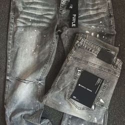 gray purple jeans size 32