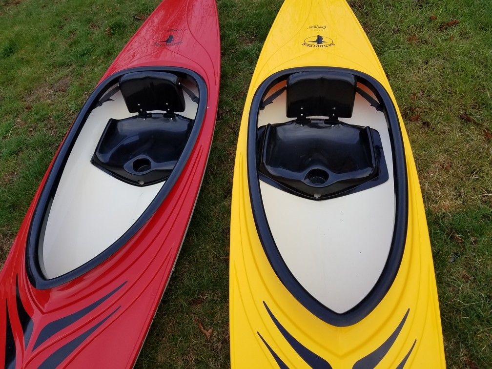 2 Eddyline Sandpiper 12ft Carbonite Kayaks for Sale in Stonington, CT