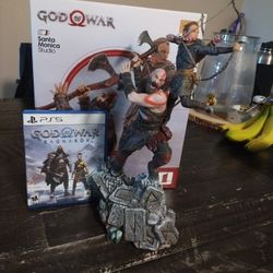 god of war Bundle (Statue & Game) 