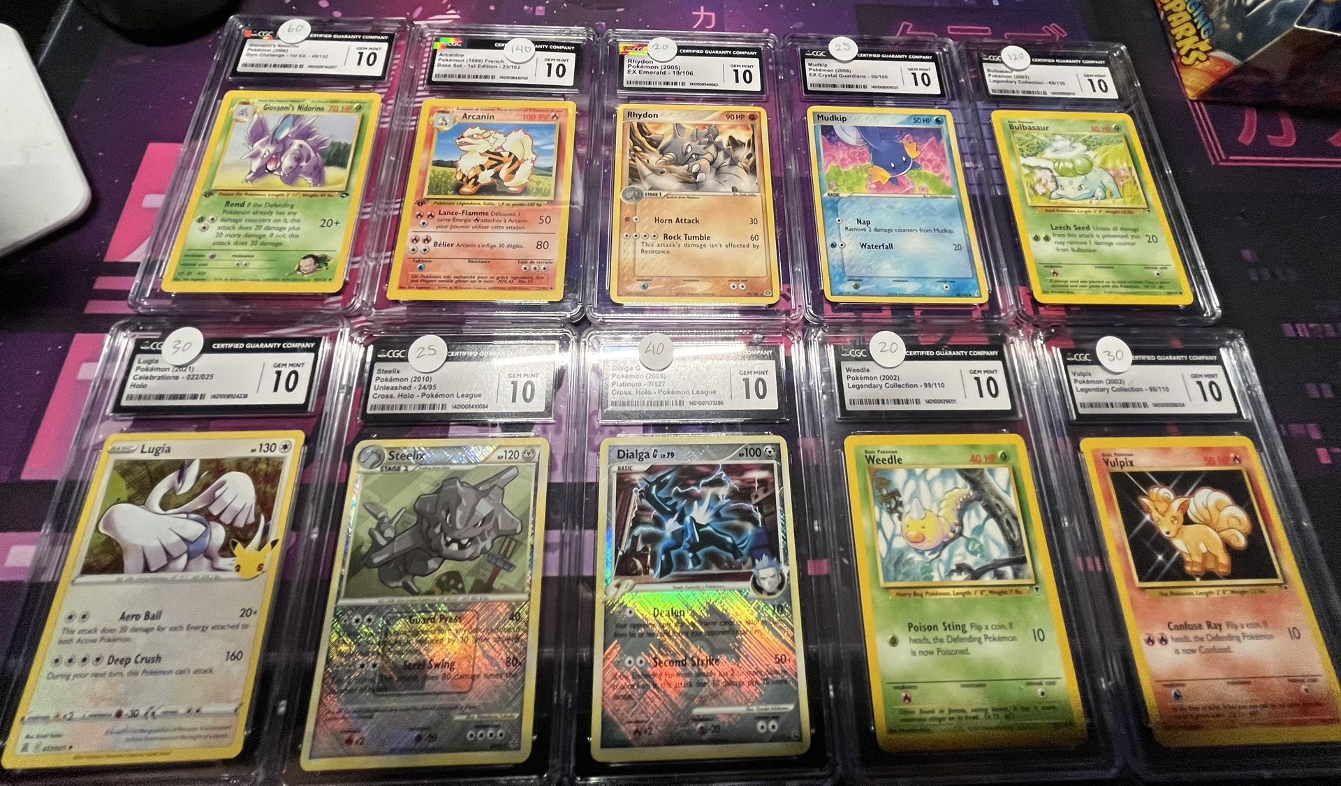 Pokemon CGC Graded Cards