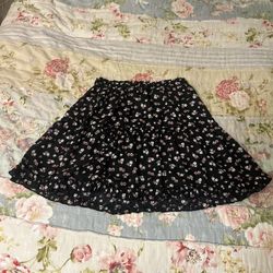 Floral Print Skirt