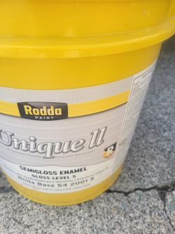 5 Gallons Grey Semigloss Interior Exterior Enamel Paint 