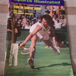 Vintage Sports Illustrated 1973 Billie Jean King Wimbledon 