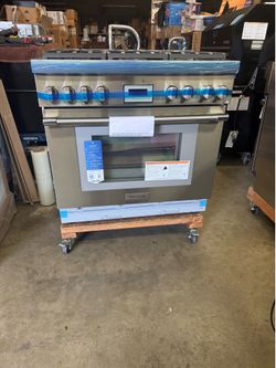 Slide stove gas range convection THERMADOR w 36”