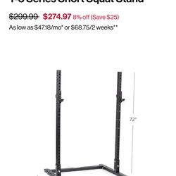 Exercise Equipment (squat And Bench Rack)