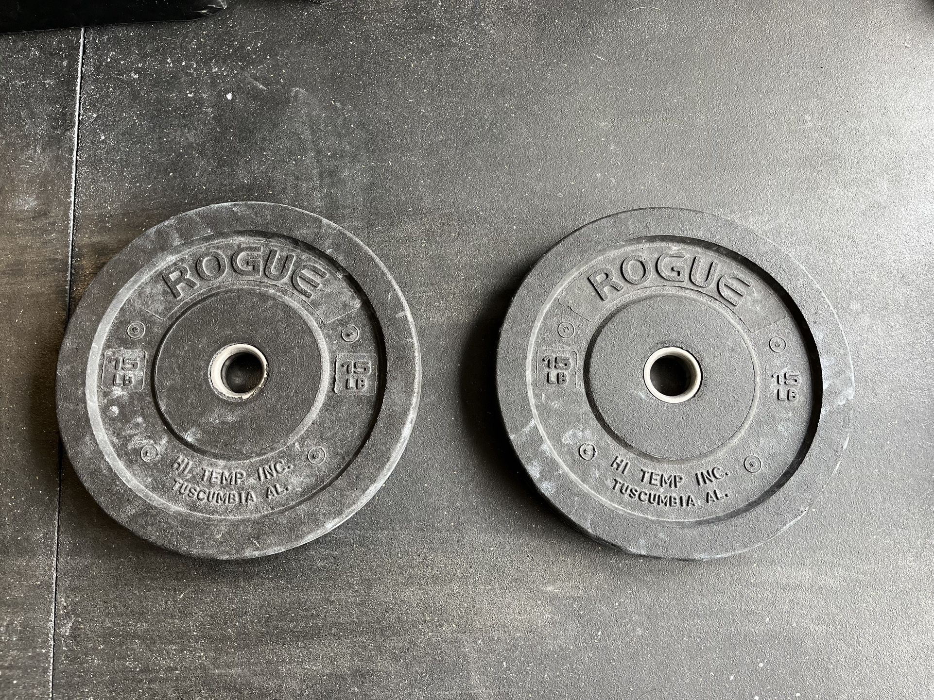 Rogue Fitness 15lb Set Hi-Temp Bumper Plates