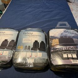 Deluxe Leatherette Bucket Seat Covers 