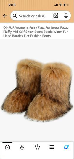 New  woman's furry boots size 8.5/41