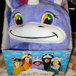 Comfy Critters Ages 2+ New In Box Unicorn