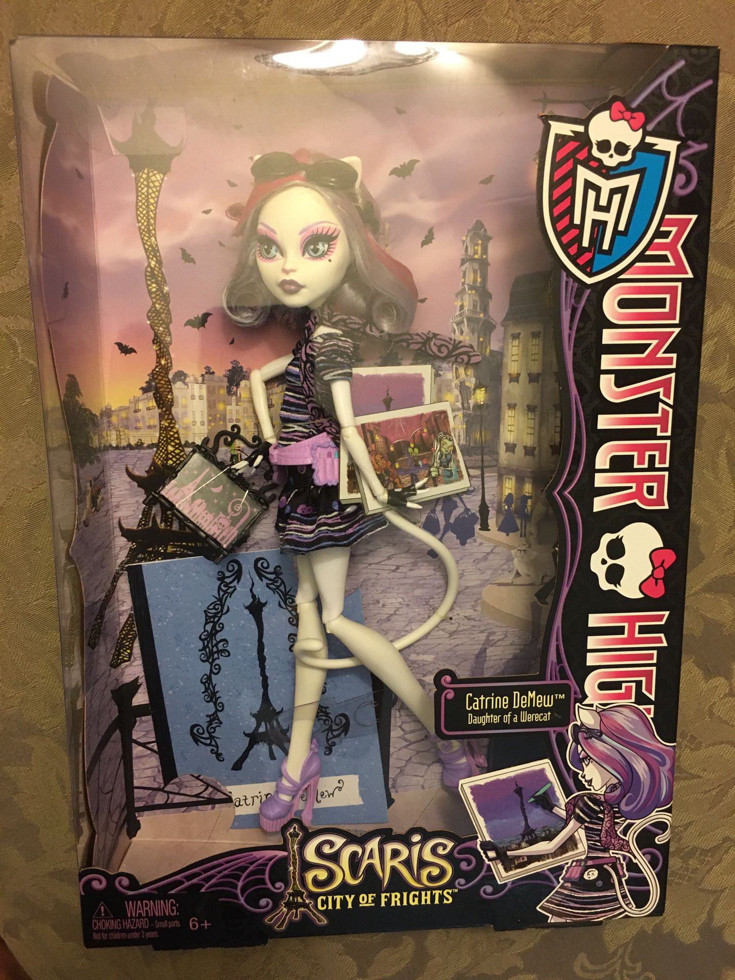 Monster high doll Catrine Demew scaris city of frights cat