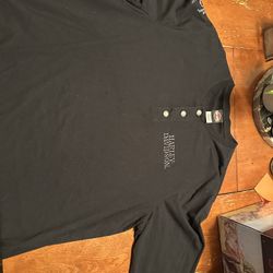Harley-Davidson Skull Long Sleeve Henley Shirt 2XL