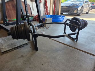 Hex Bar with weights.