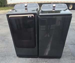 Samsung Washer and Dryer Set Black