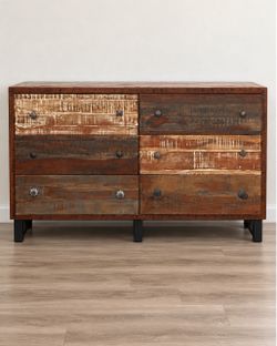 Wood 6-Drawer Dresser
