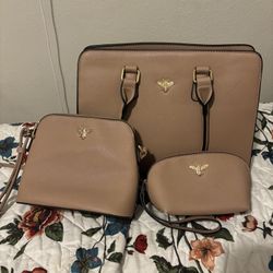 pink matching bag set