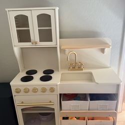 Wooden Play Kitchen for Kids