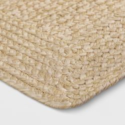 7'x10' Natural Woven Rectangular Outdoor Area Rug Heathered Cream - Threshold™: Patio, Machine Made, Polypropylene