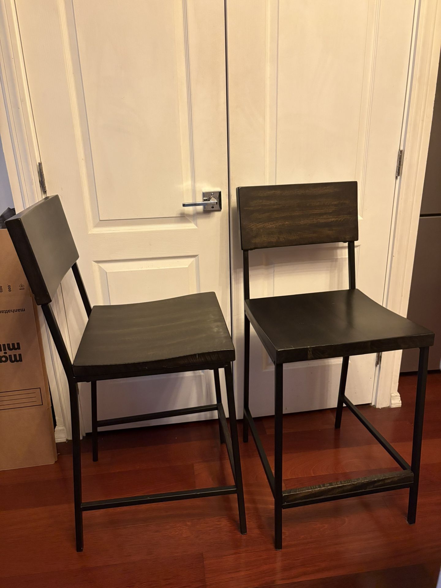 two bar stools