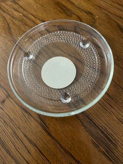 Luminessence Candles 6" Glass Candle Plate - Like New