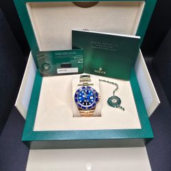 Rolex Submariner 41mm 18k Yellow Gold 2021 brand new Full set $43000