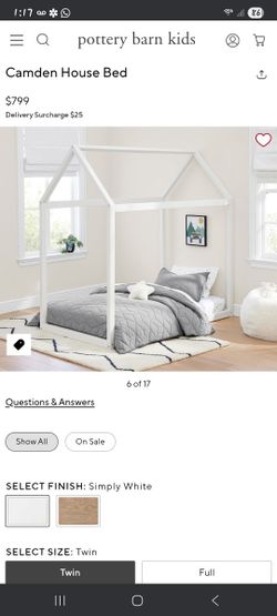 Pottery Barn Kids Camden House Bed In Black