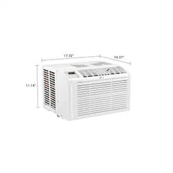 LG 6,000 BTU 115-Volt Window Air Conditioner LW6017R Cools 250 Sq. Ft. with Remote