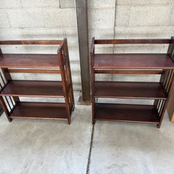 Matching Solid Wood Shelves / Nightstands – Set of 2!