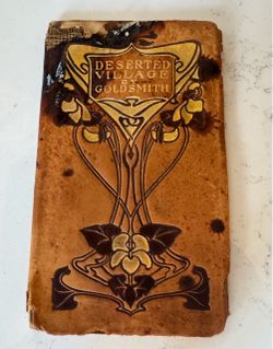 The Deserted Village by Goldsmith Antique Book