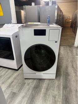 Samsung - 5.3 cu. ft. Bespoke AI Vented Smart All-In-One Washer/Electric Dryer Combo with AI Home - Ivory