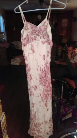 Size large white and pink dress