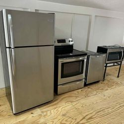Stackable Washer And Dryer Plus Kitchen Appliances