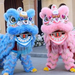 Unused Complete Lion Dance Suit Blue/Pink/Yellow | $380 Each / $1000 For All 3