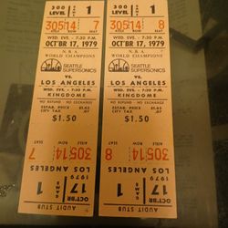 Sonics 1979 Playoff Tickets