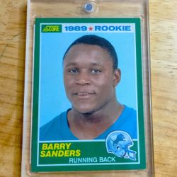 Barry Sanders 1989 Score Rookie Card for Sale in Round Lake Heights, IL -  OfferUp