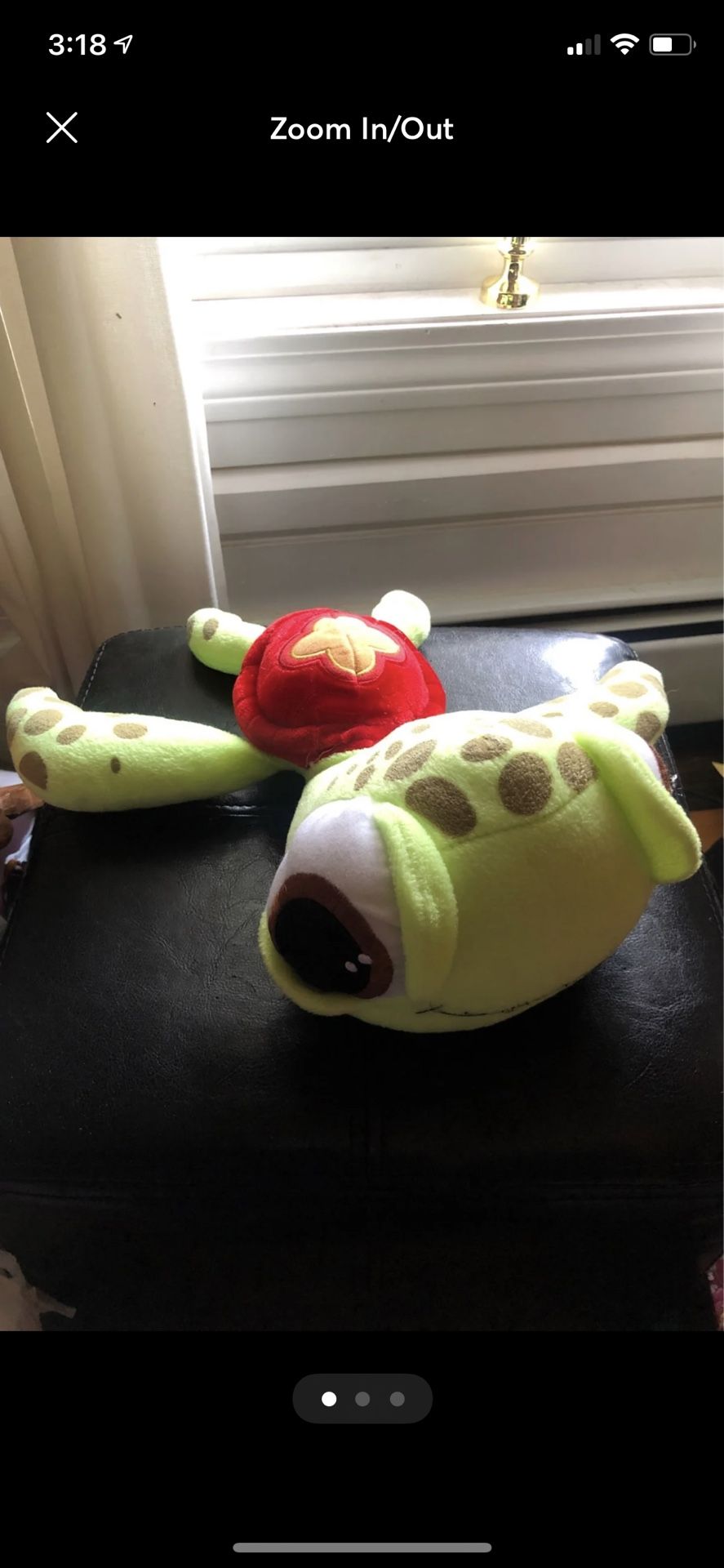 Disney Pixar FINDING NEMO Squirt Sea Turtle 12" Plush Stuffed Animal Toy Factory