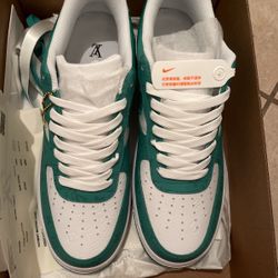 Nike Air Force 1 Louis Vuitton Green Men Size 11