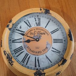 Distressed Rustic Clock